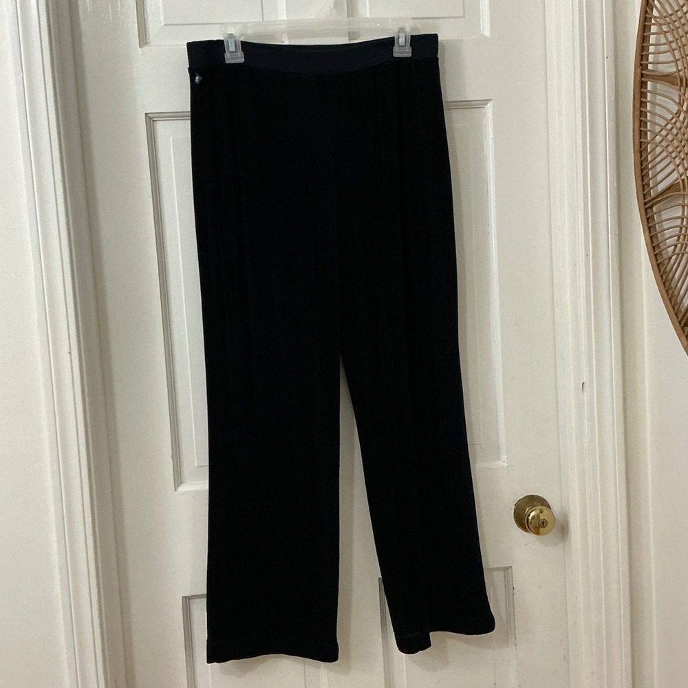 Lauren Ralph Lauren Velour Loungewear Y2K Straight Leg Pants PM Classic Holiday